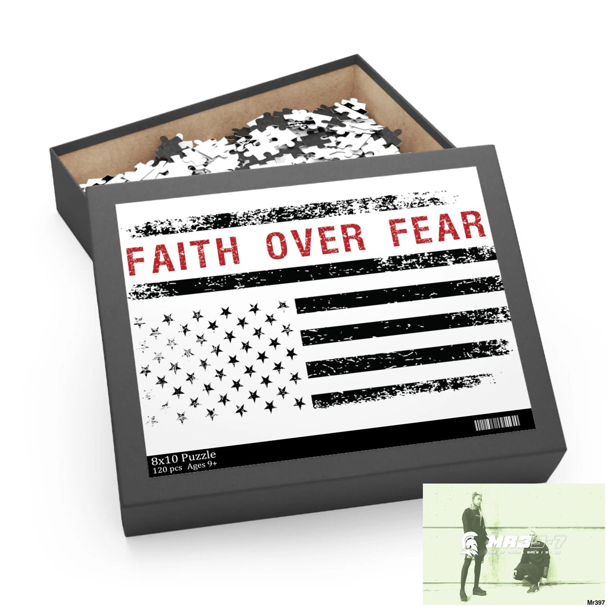 Mr39-7s USA Faith over Fear Puzzle (120 252 500-Piece) Puzzle