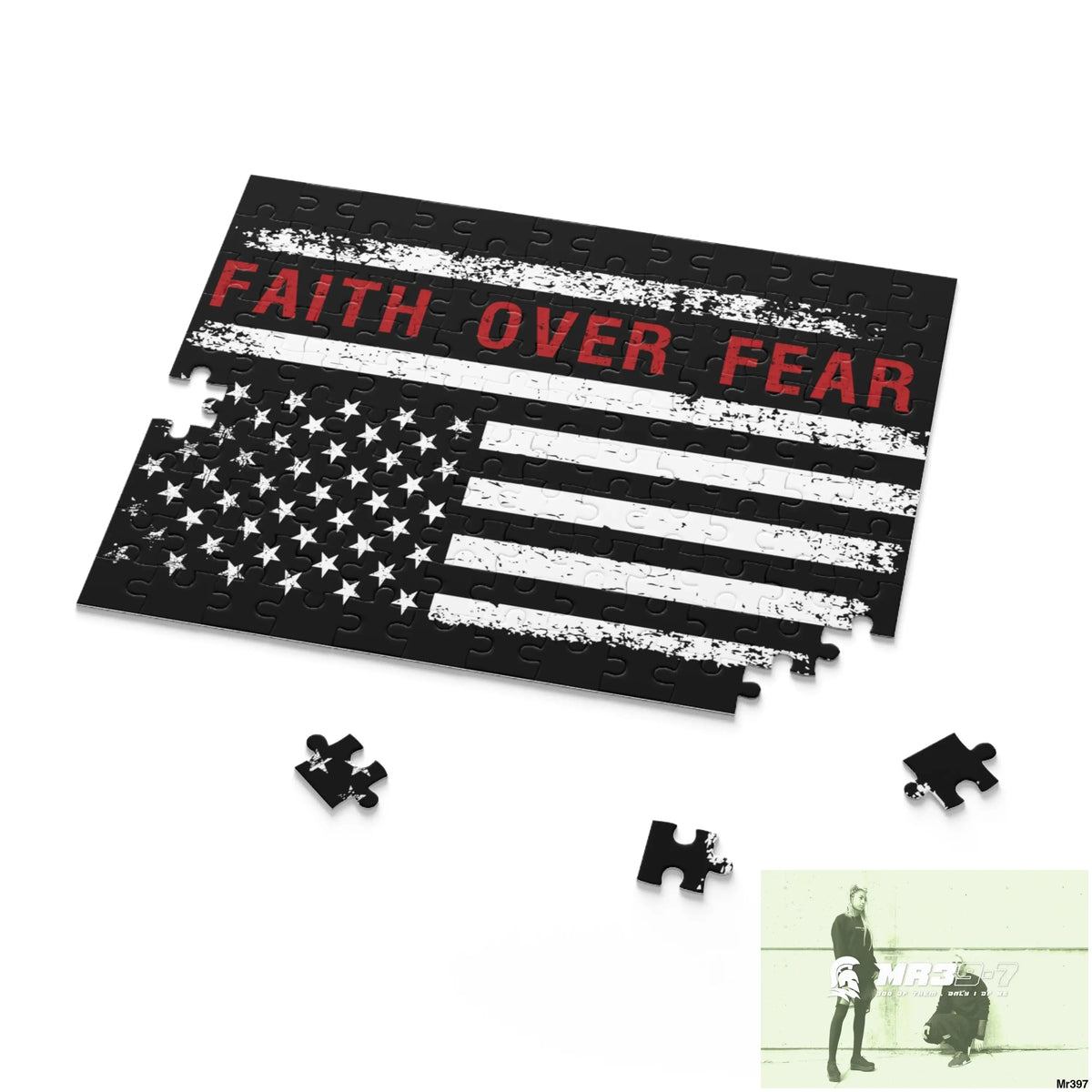Mr39-7s USA Faith over Fear Puzzle (120 252 500-Piece) Puzzle