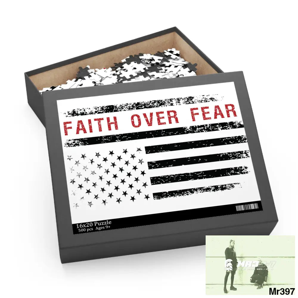 Mr39-7s USA Faith over Fear Puzzle (120 252 500-Piece) Puzzle