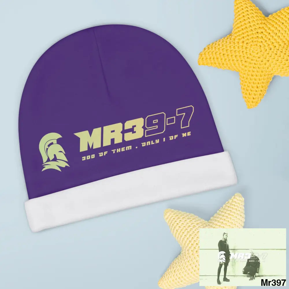 MR39 Baby Beanie (AOP) One size / White All Over Prints