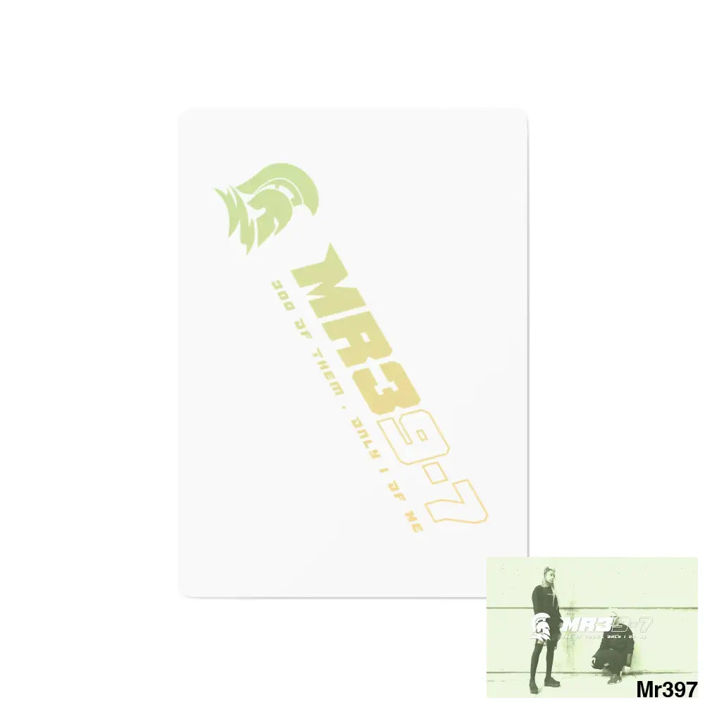 MR39 Custom Poker Cards 2.47’’ x 3.47’’ / White / Semi Glossy Paper products