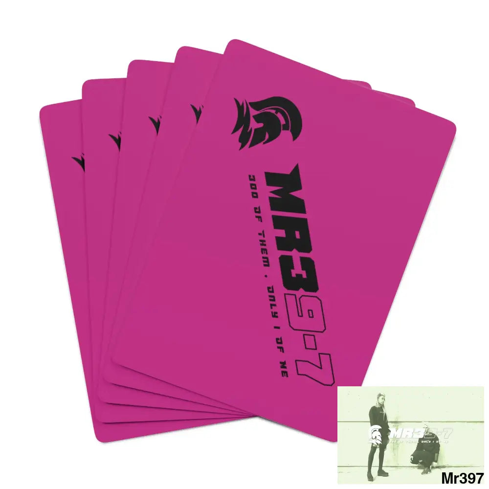 MR39 Custom Poker Cards 2.47’’ x 3.47’’ / White / Semi Glossy Paper products
