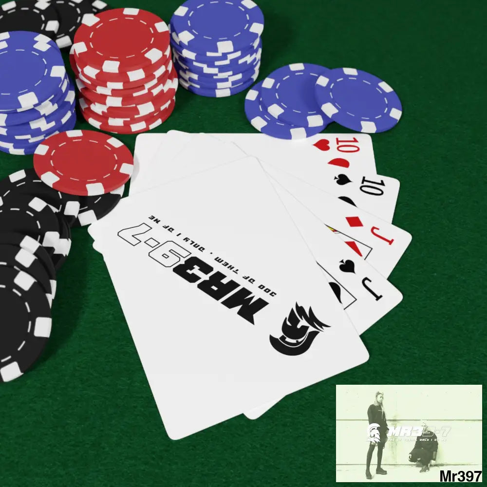 MR39 Custom Poker Cards 2.47’’ x 3.47’’ / White / Semi Glossy Paper products