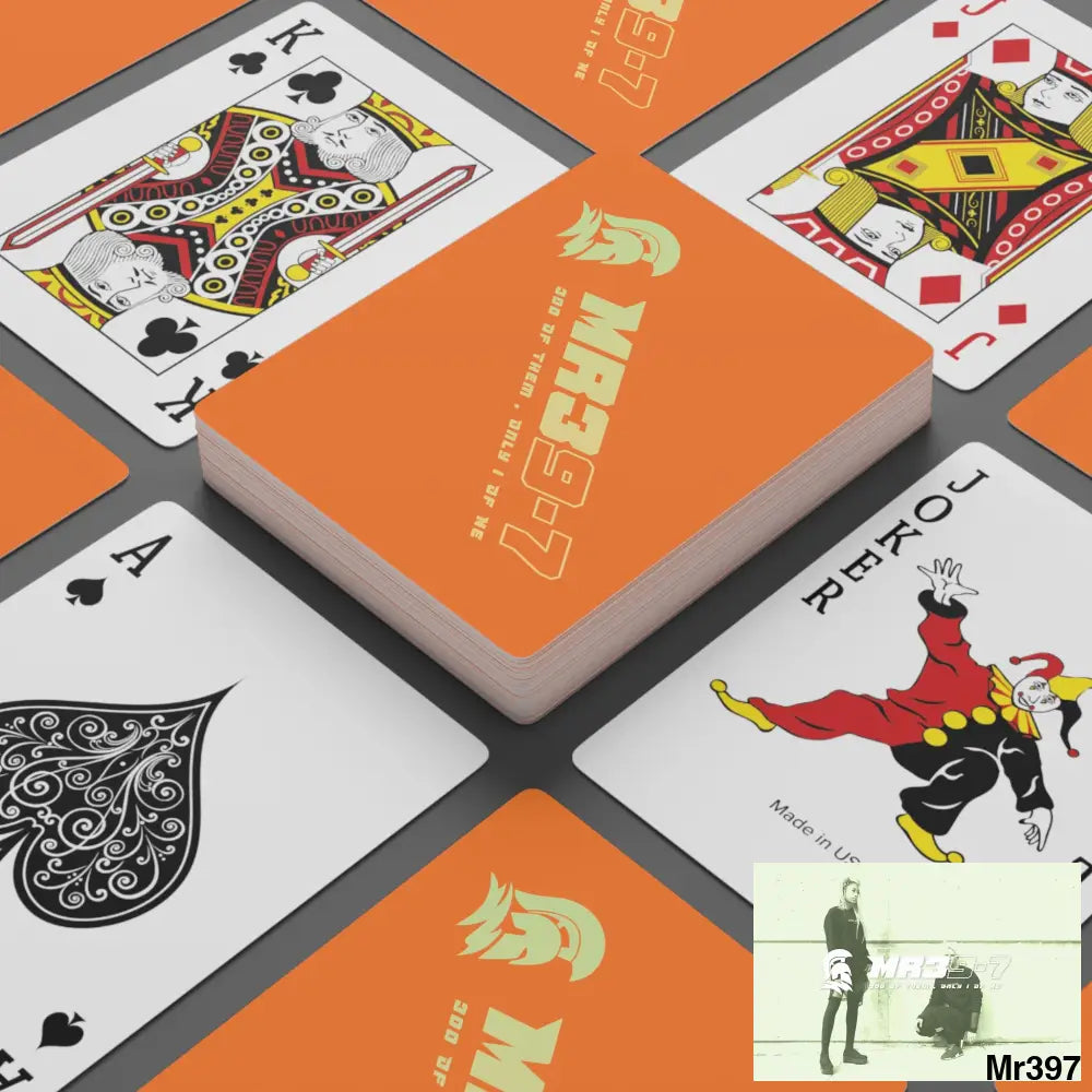 MR39 Custom Poker Cards 2.47’’ x 3.47’’ / White / Semi Glossy Paper products