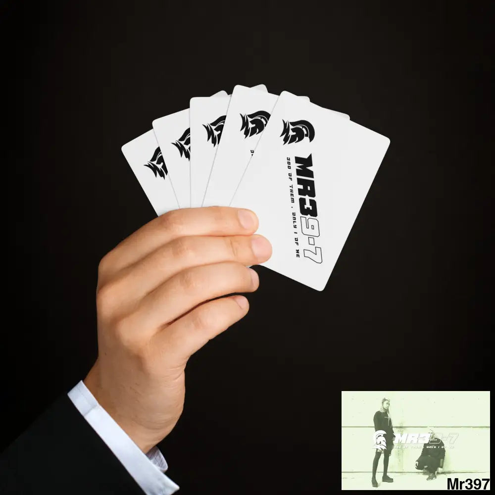 MR39 Custom Poker Cards 2.47’’ x 3.47’’ / White / Semi Glossy Paper products