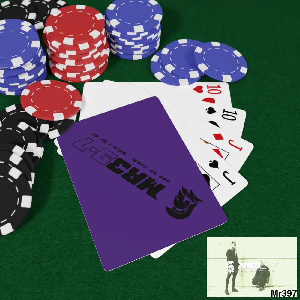 MR39 Custom Poker Cards 2.47’’ x 3.47’’ / White / Semi Glossy Paper products
