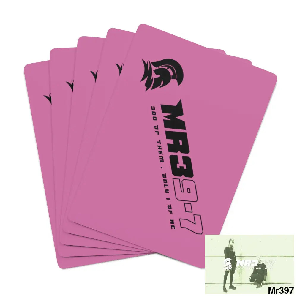 MR39 Custom Poker Cards 2.47’’ x 3.47’’ / White / Semi Glossy Paper products