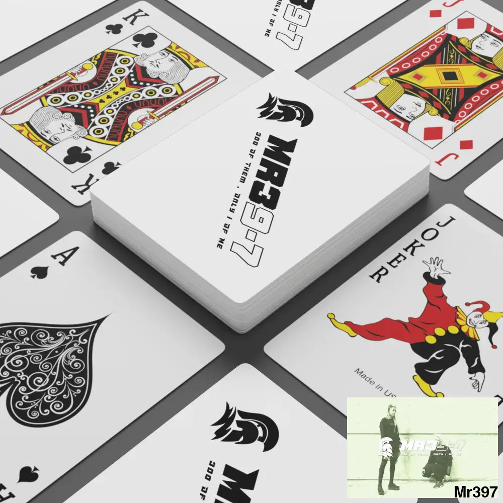 MR39 Custom Poker Cards 2.47’’ x 3.47’’ / White / Semi Glossy Paper products