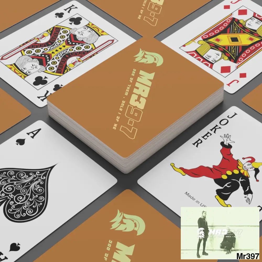 MR39 Custom Poker Cards 2.47’’ x 3.47’’ / White / Semi Glossy Paper products