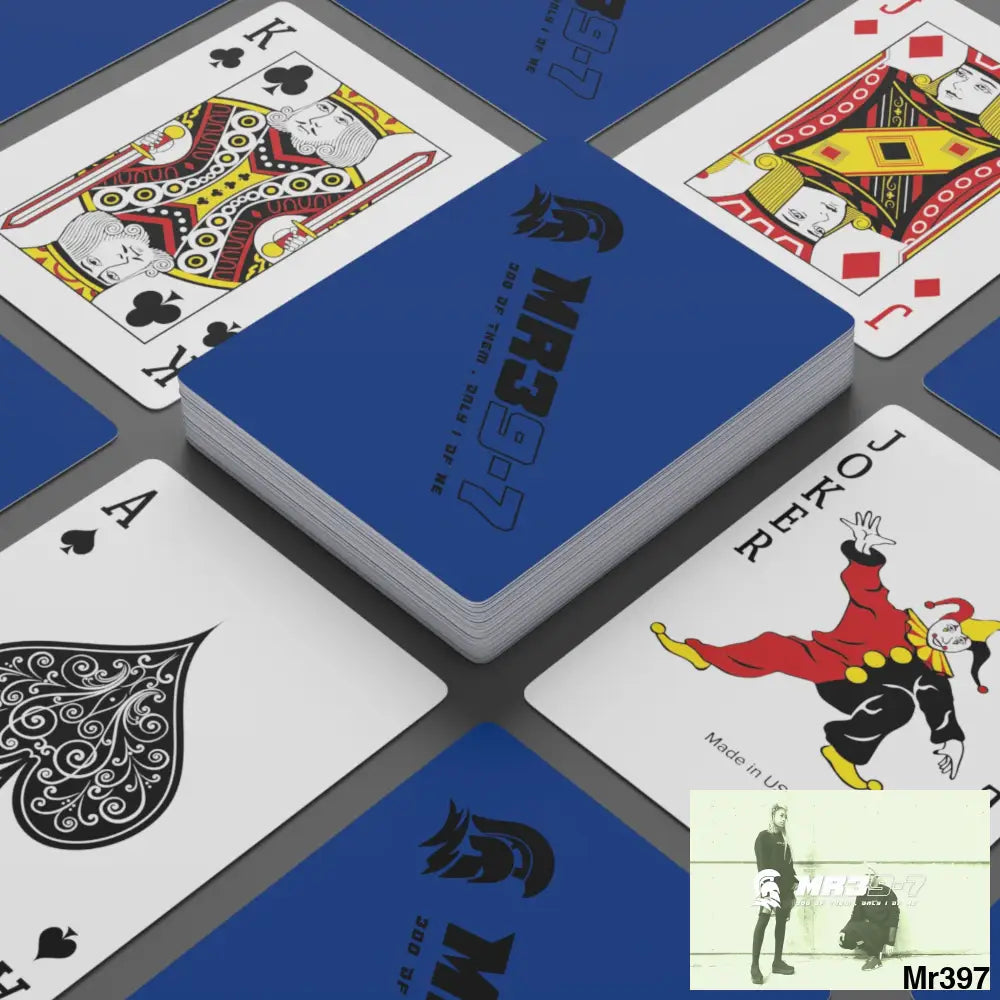 MR39 Custom Poker Cards 2.47’’ x 3.47’’ / White / Semi Glossy Paper products