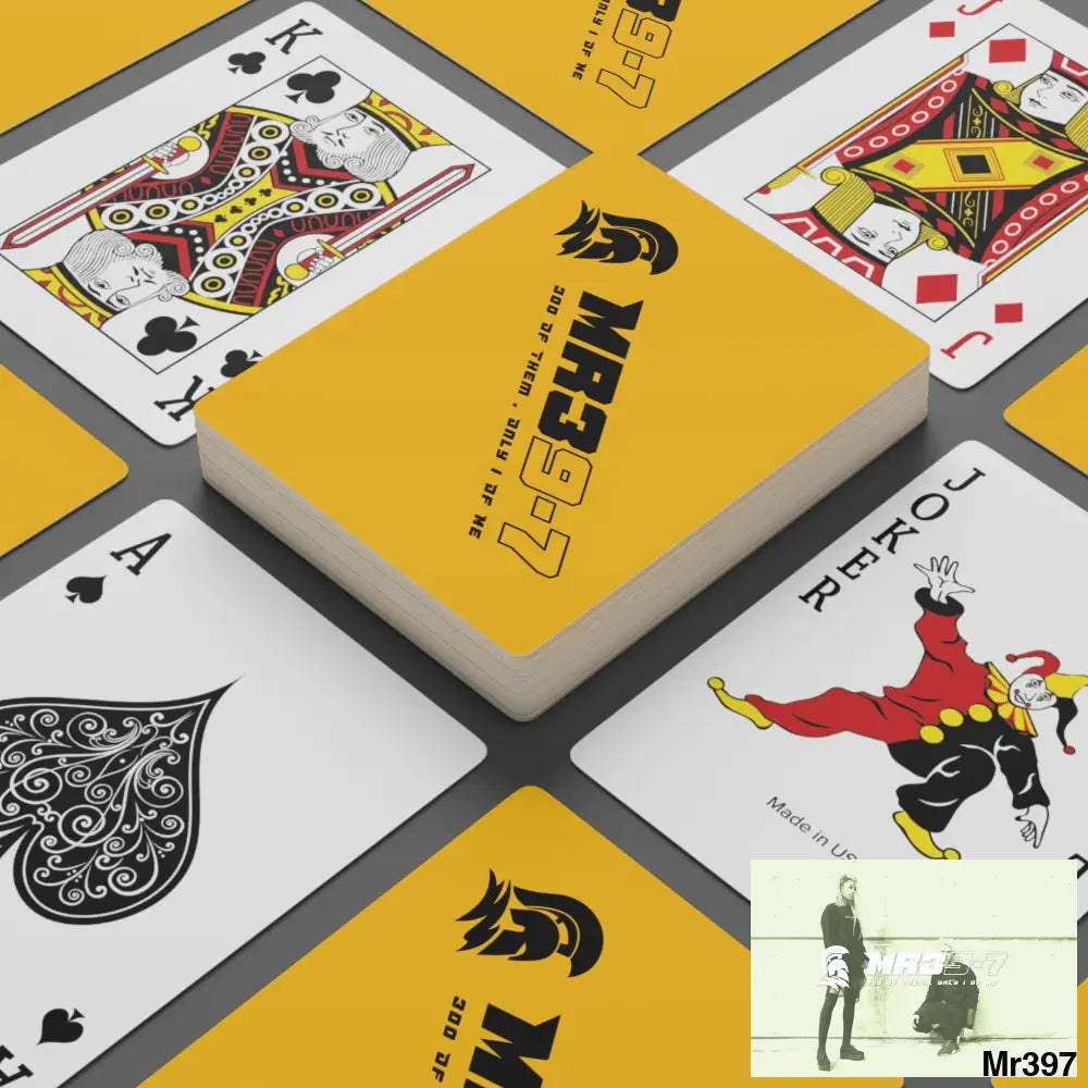 MR39 Custom Poker Cards 2.47’’ x 3.47’’ / White / Semi Glossy Paper products