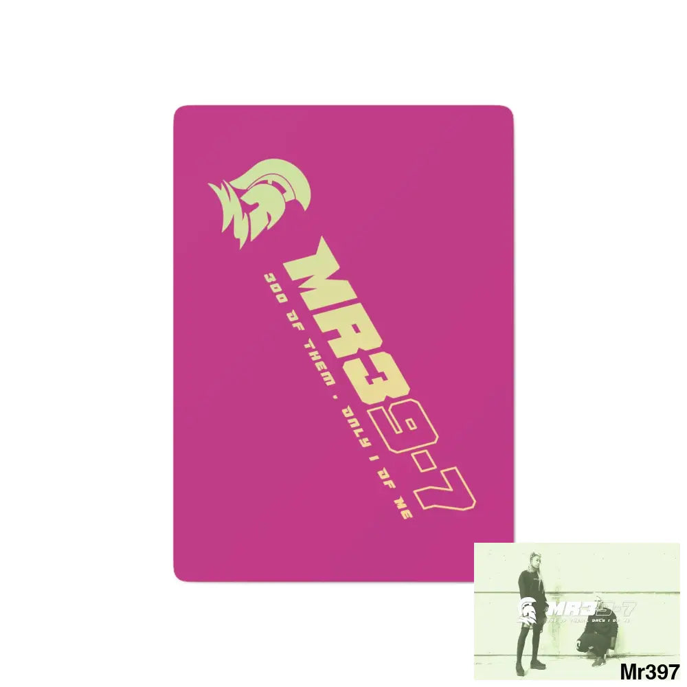 MR39 Custom Poker Cards 2.47’’ x 3.47’’ / White / Semi Glossy Paper products