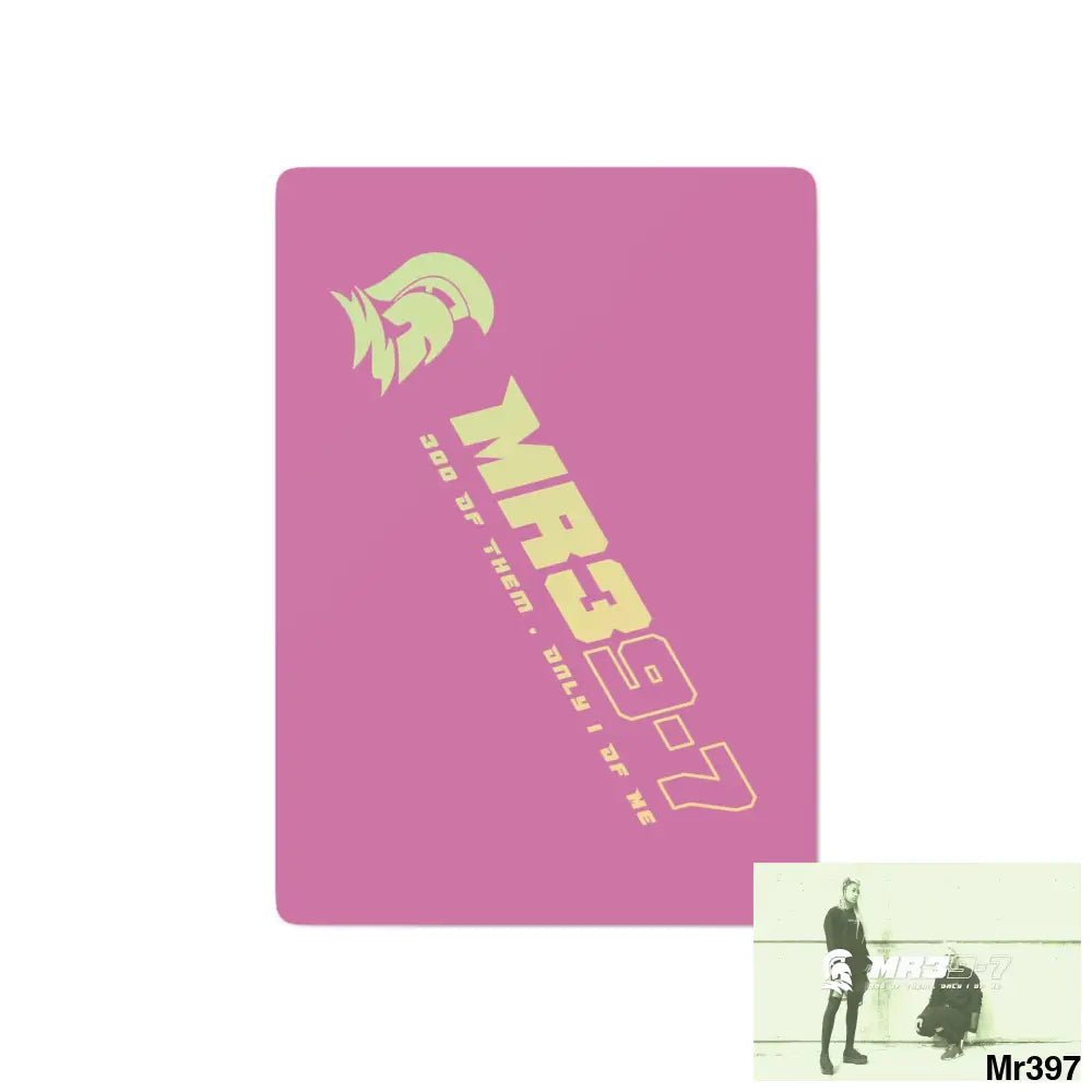 MR39 Custom Poker Cards 2.47’’ x 3.47’’ / White / Semi Glossy Paper products