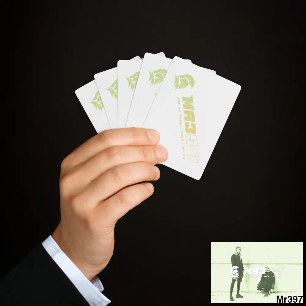 MR39 Custom Poker Cards 2.47’’ x 3.47’’ / White / Semi Glossy Paper products