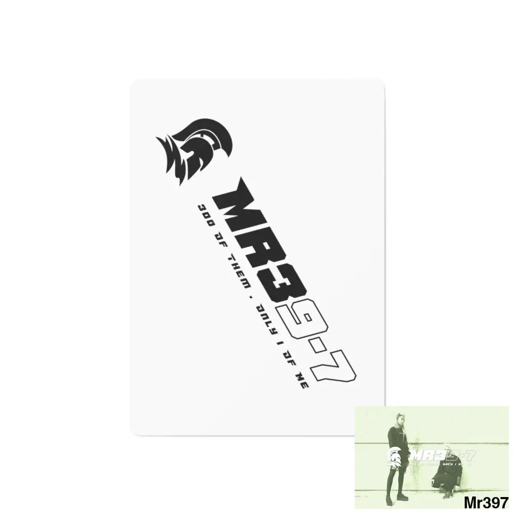 MR39 Custom Poker Cards 2.47’’ x 3.47’’ / White / Semi Glossy Paper products