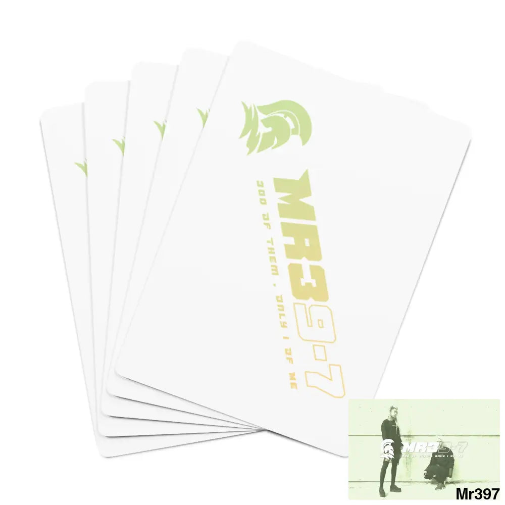 MR39 Custom Poker Cards 2.47’’ x 3.47’’ / White / Semi Glossy Paper products