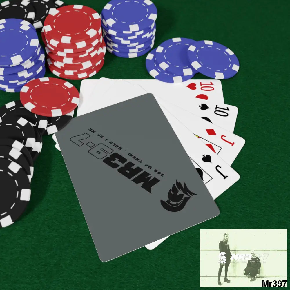 MR39 Custom Poker Cards 2.47’’ x 3.47’’ / White / Semi Glossy Paper products