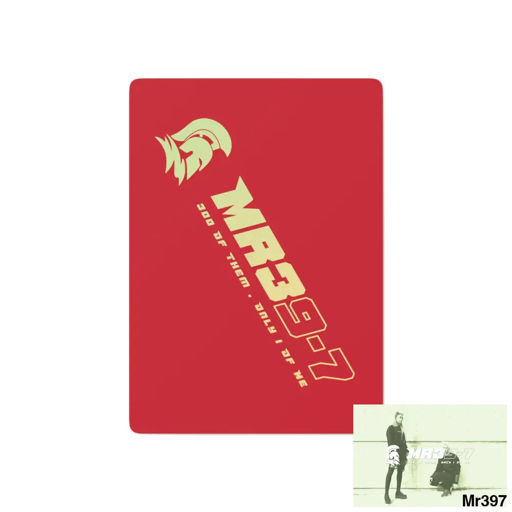 MR39 Custom Poker Cards 2.47’’ x 3.47’’ / White / Semi Glossy Paper products