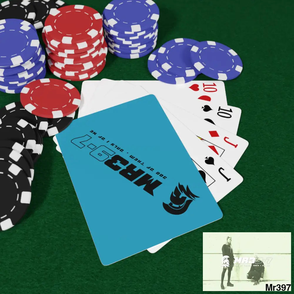 MR39 Custom Poker Cards 2.47’’ x 3.47’’ / White / Semi Glossy Paper products
