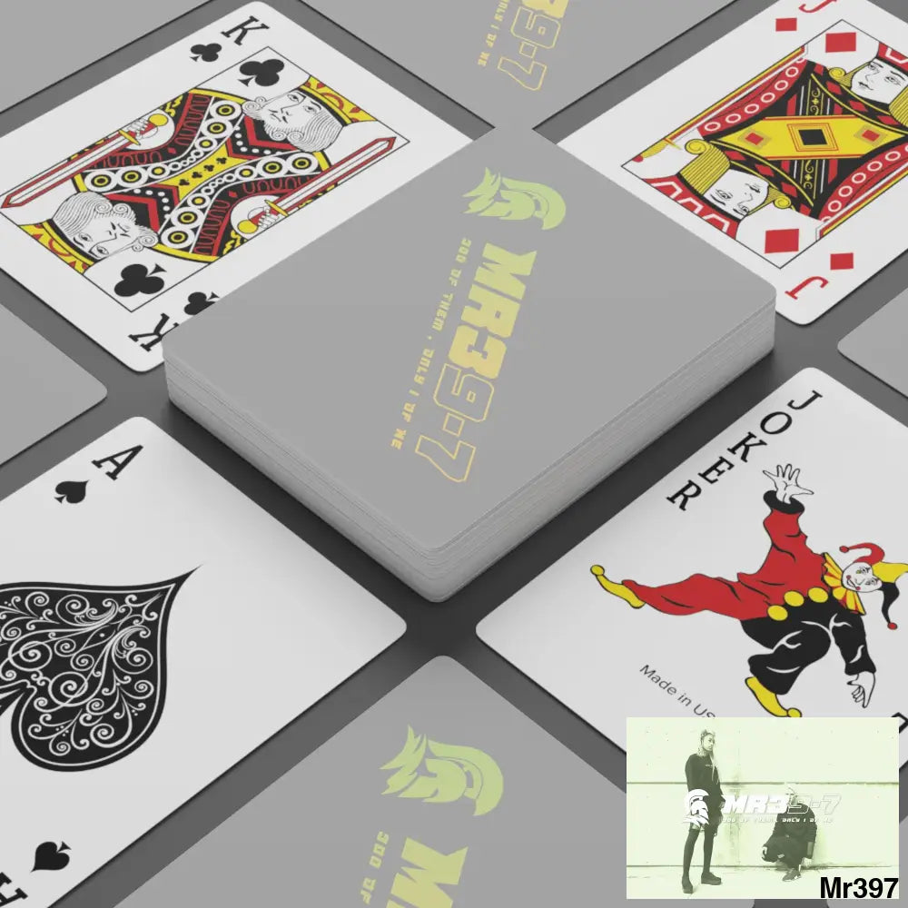MR39 Custom Poker Cards 2.47’’ x 3.47’’ / White / Semi Glossy Paper products