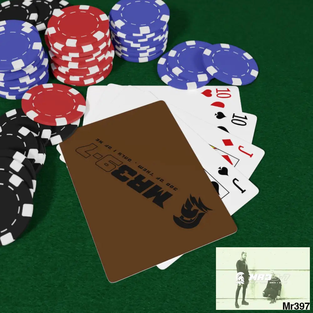 MR39 Custom Poker Cards 2.47’’ x 3.47’’ / White / Semi Glossy Paper products