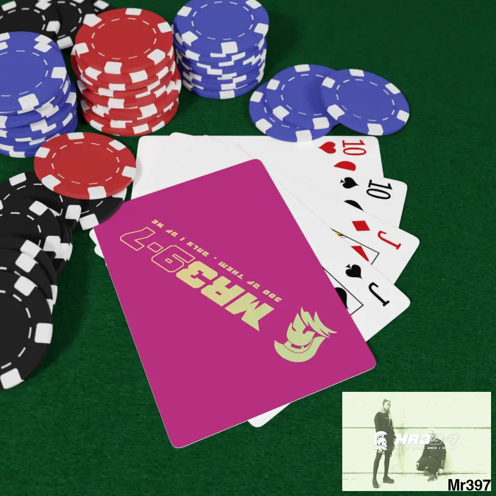 MR39 Custom Poker Cards 2.47’’ x 3.47’’ / White / Semi Glossy Paper products