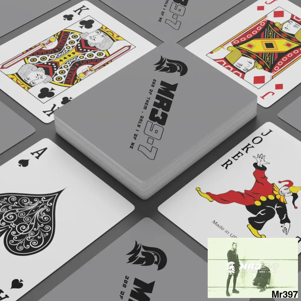 MR39 Custom Poker Cards 2.47’’ x 3.47’’ / White / Semi Glossy Paper products