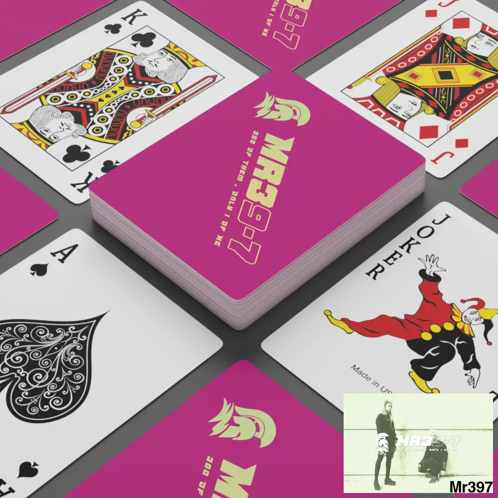 MR39 Custom Poker Cards 2.47’’ x 3.47’’ / White / Semi Glossy Paper products