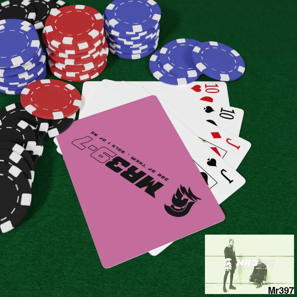 MR39 Custom Poker Cards 2.47’’ x 3.47’’ / White / Semi Glossy Paper products