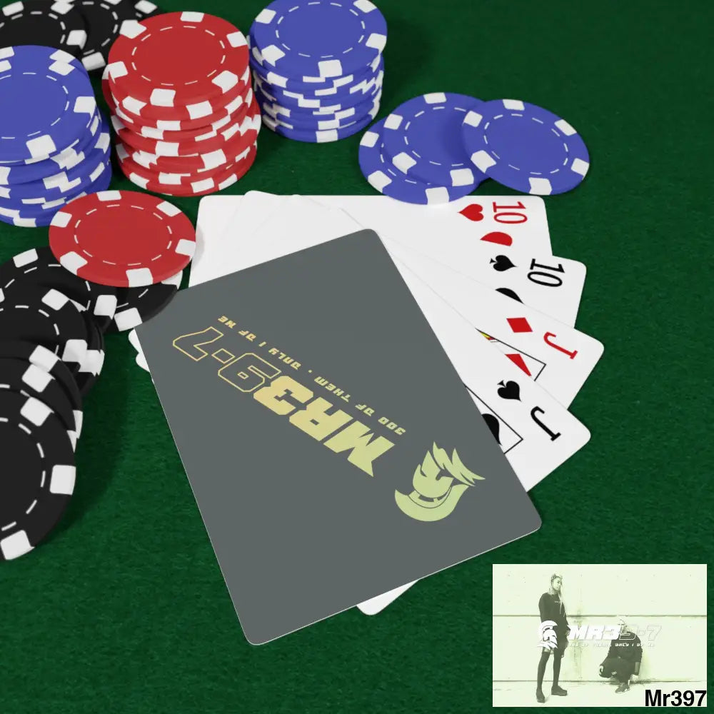 MR39 Custom Poker Cards 2.47’’ x 3.47’’ / White / Semi Glossy Paper products
