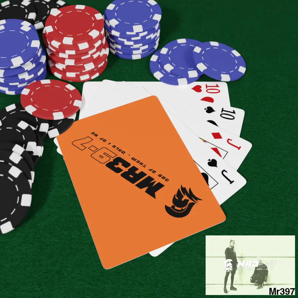 MR39 Custom Poker Cards 2.47’’ x 3.47’’ / White / Semi Glossy Paper products