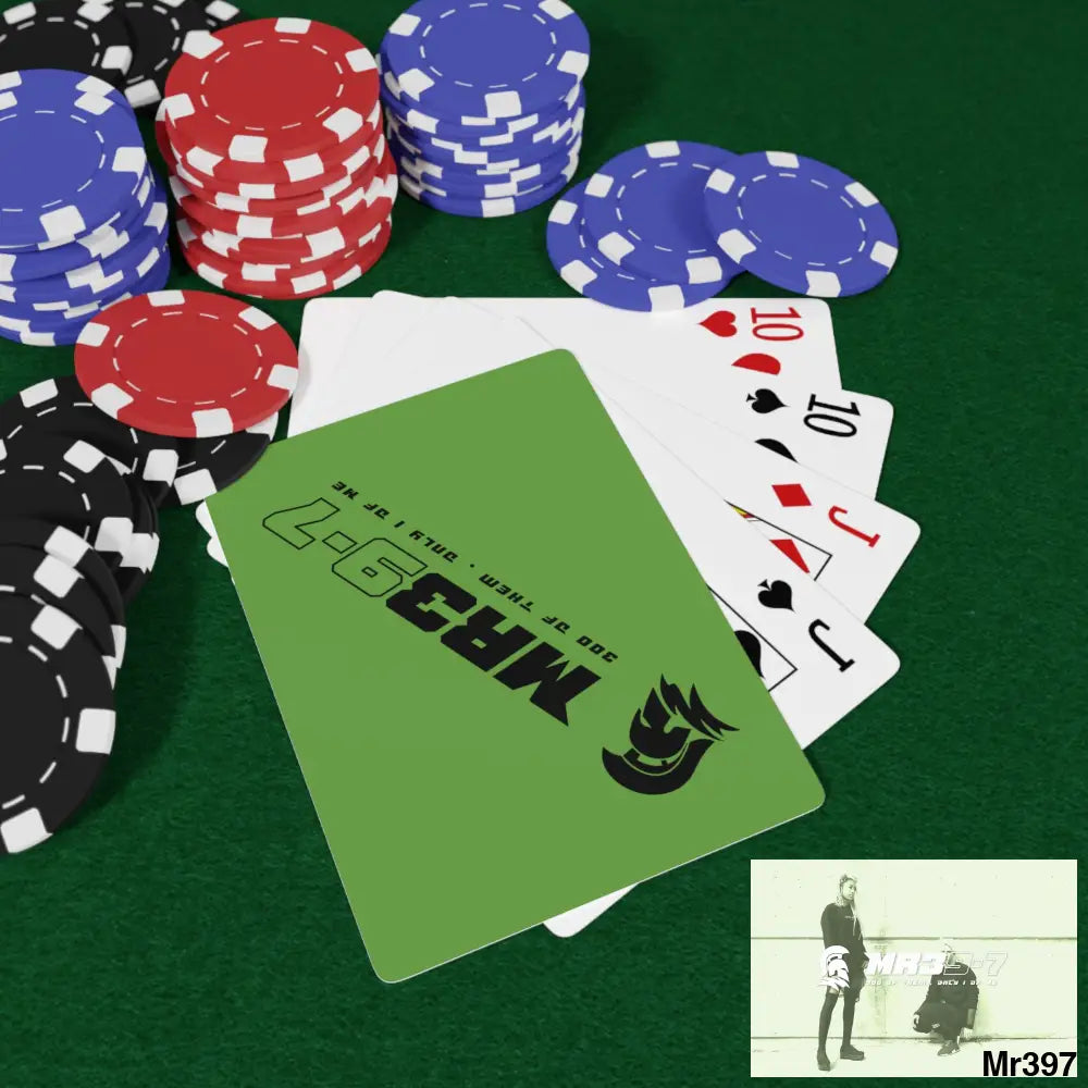 MR39 Custom Poker Cards 2.47’’ x 3.47’’ / White / Semi Glossy Paper products