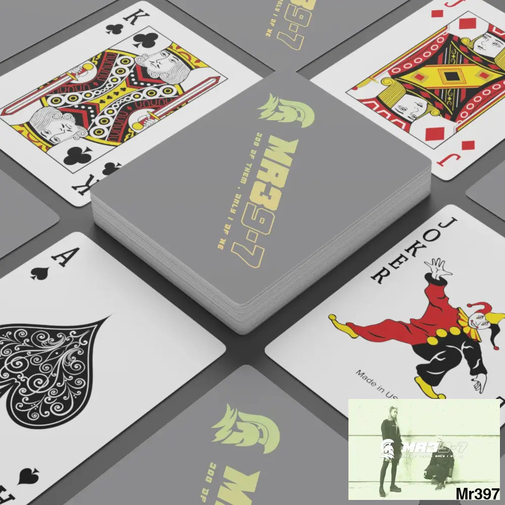 MR39 Custom Poker Cards 2.47’’ x 3.47’’ / White / Semi Glossy Paper products
