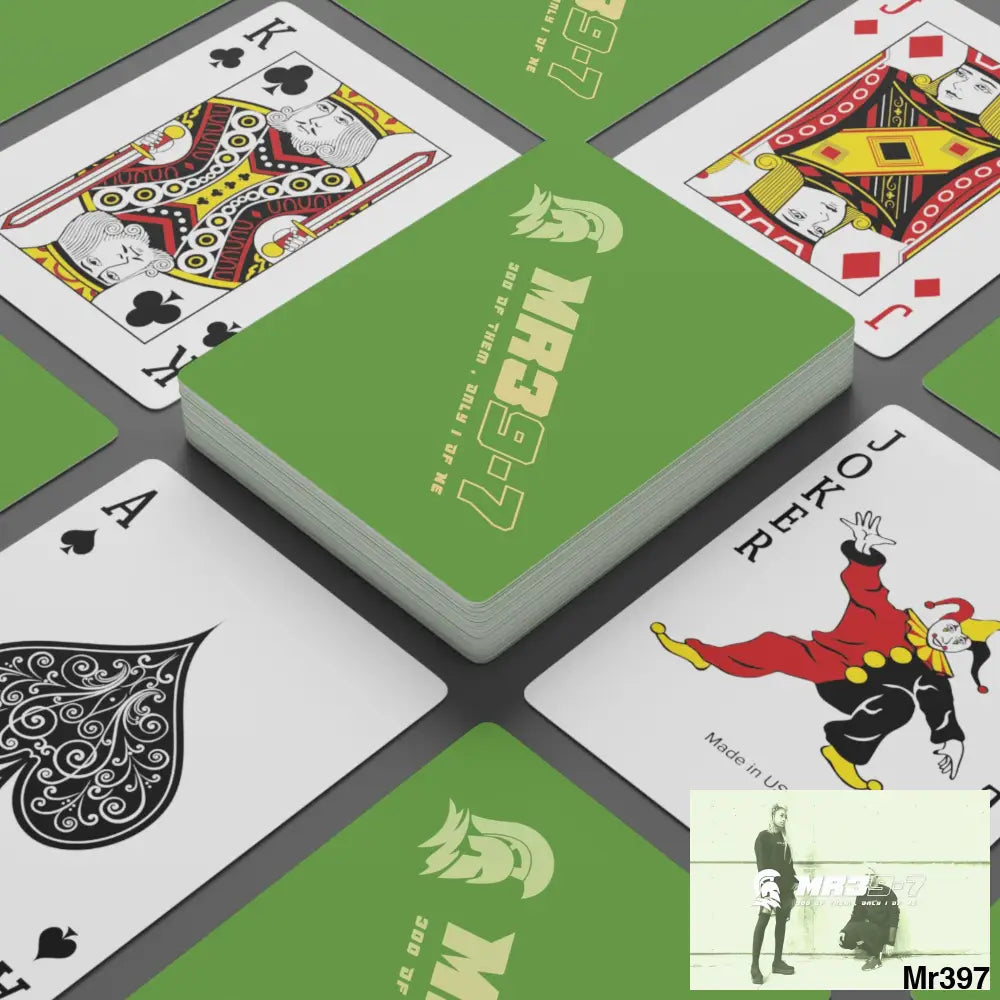 MR39 Custom Poker Cards 2.47’’ x 3.47’’ / White / Semi Glossy Paper products