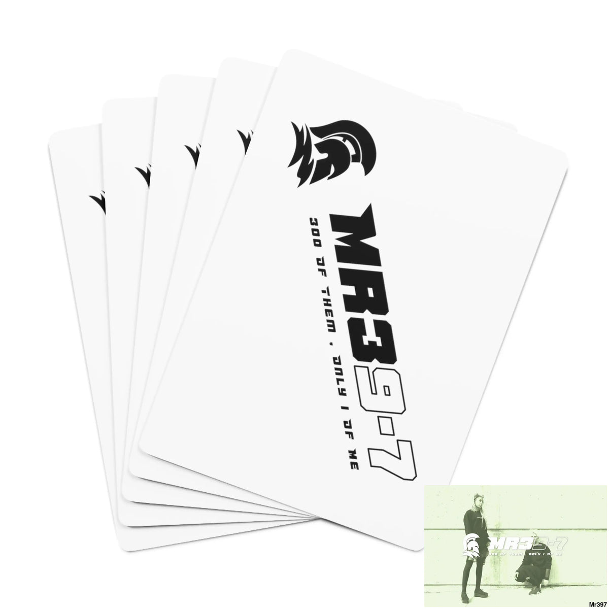 MR39 Custom Poker Cards 2.47’’ x 3.47’’ / White / Semi Glossy Paper products