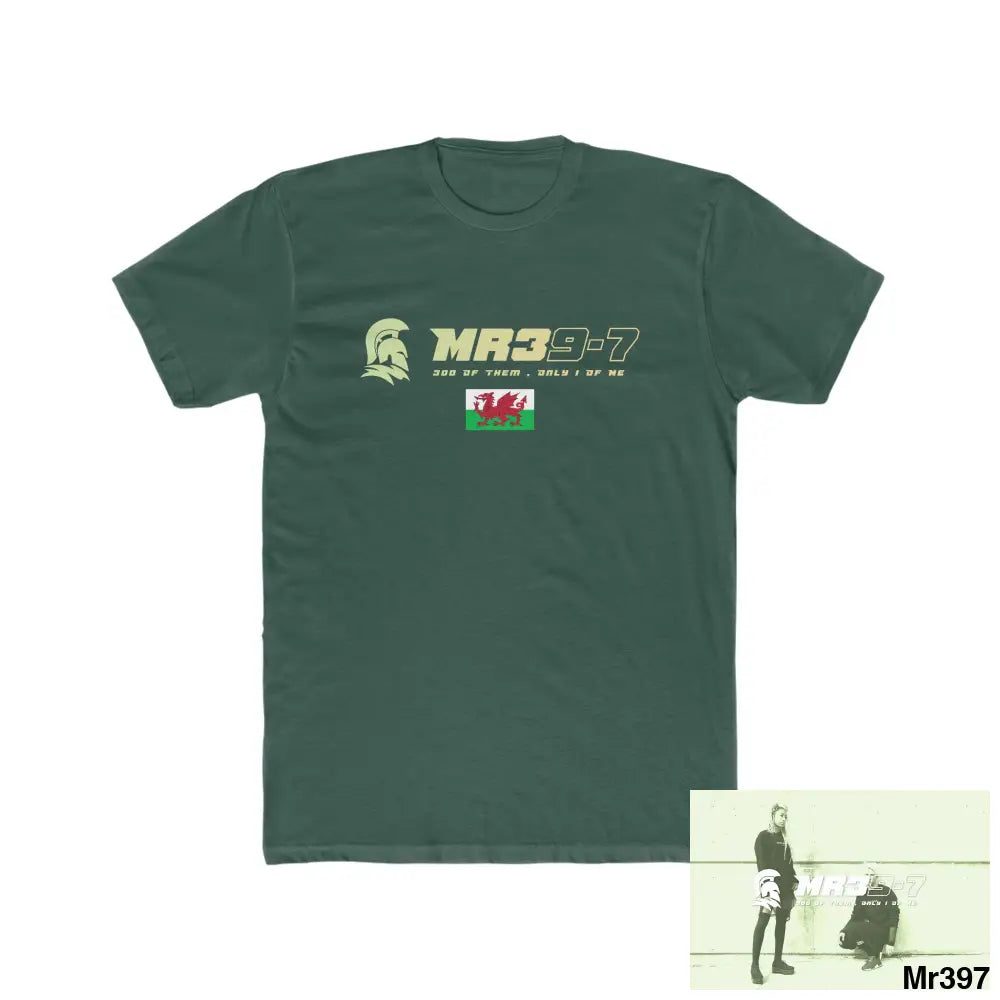 MR39 Gwynedd Men’s Cotton Crew Tee Solid Forest Green / S T-Shirt