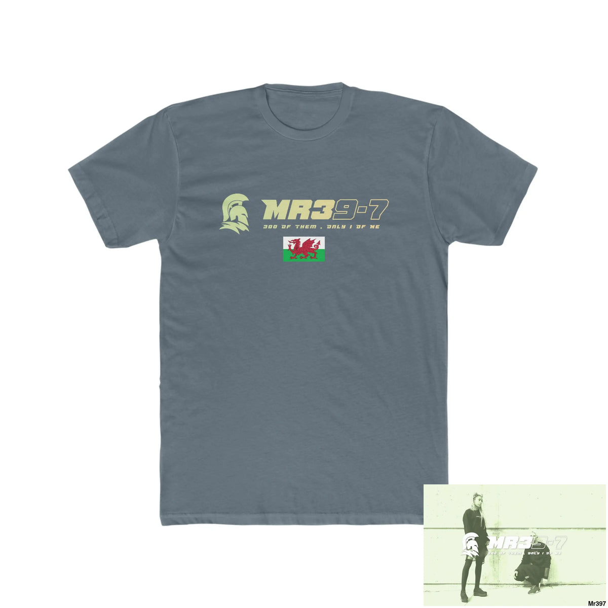 MR39 Gwynedd Men’s Cotton Crew Tee Solid Indigo / S T-Shirt