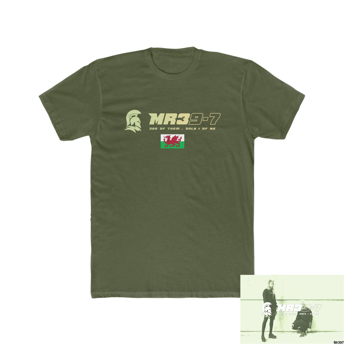 MR39 Gwynedd Men’s Cotton Crew Tee Solid Military Green / XS T-Shirt