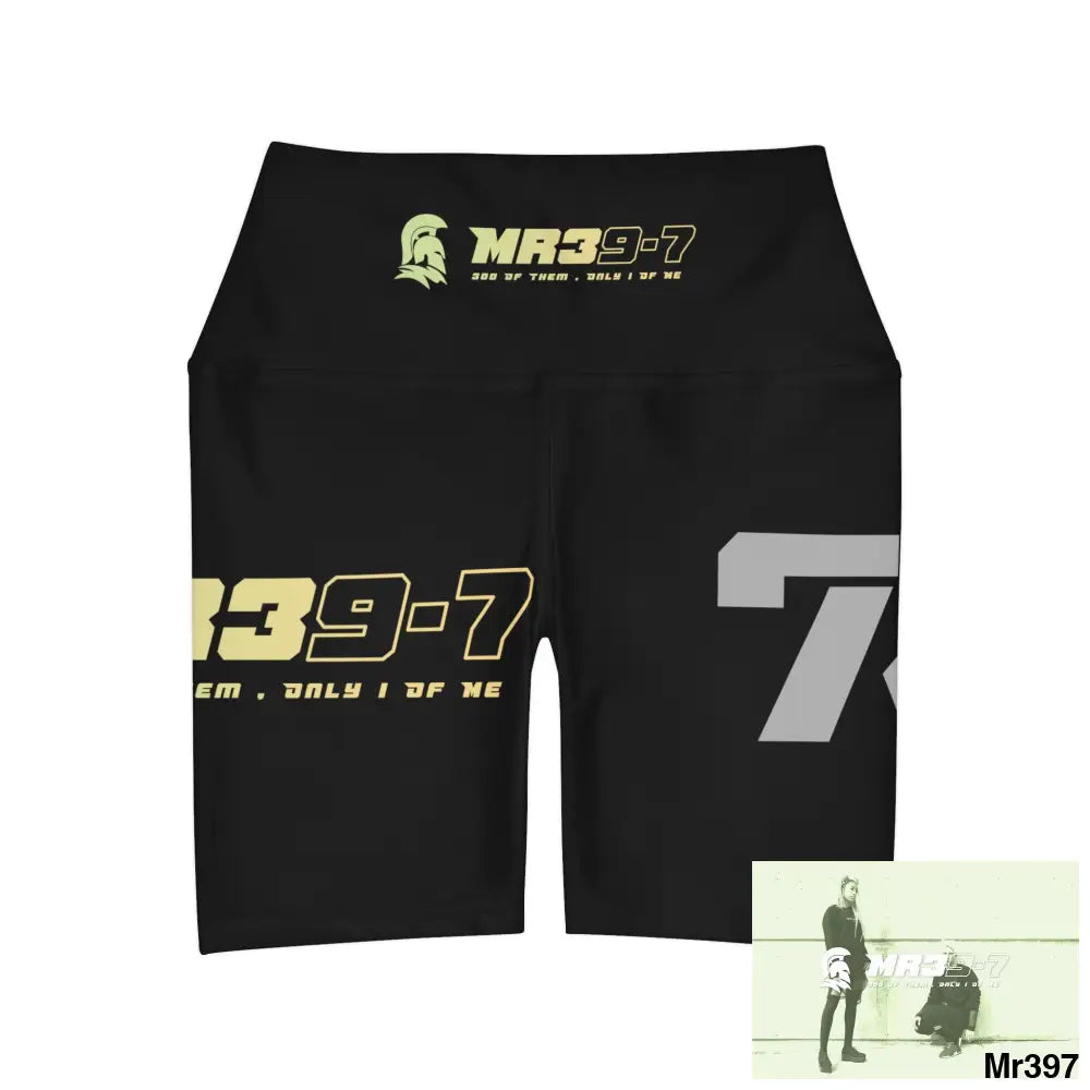 MR39 Kenya High Waisted Yoga Shorts (AOP) All Over Prints