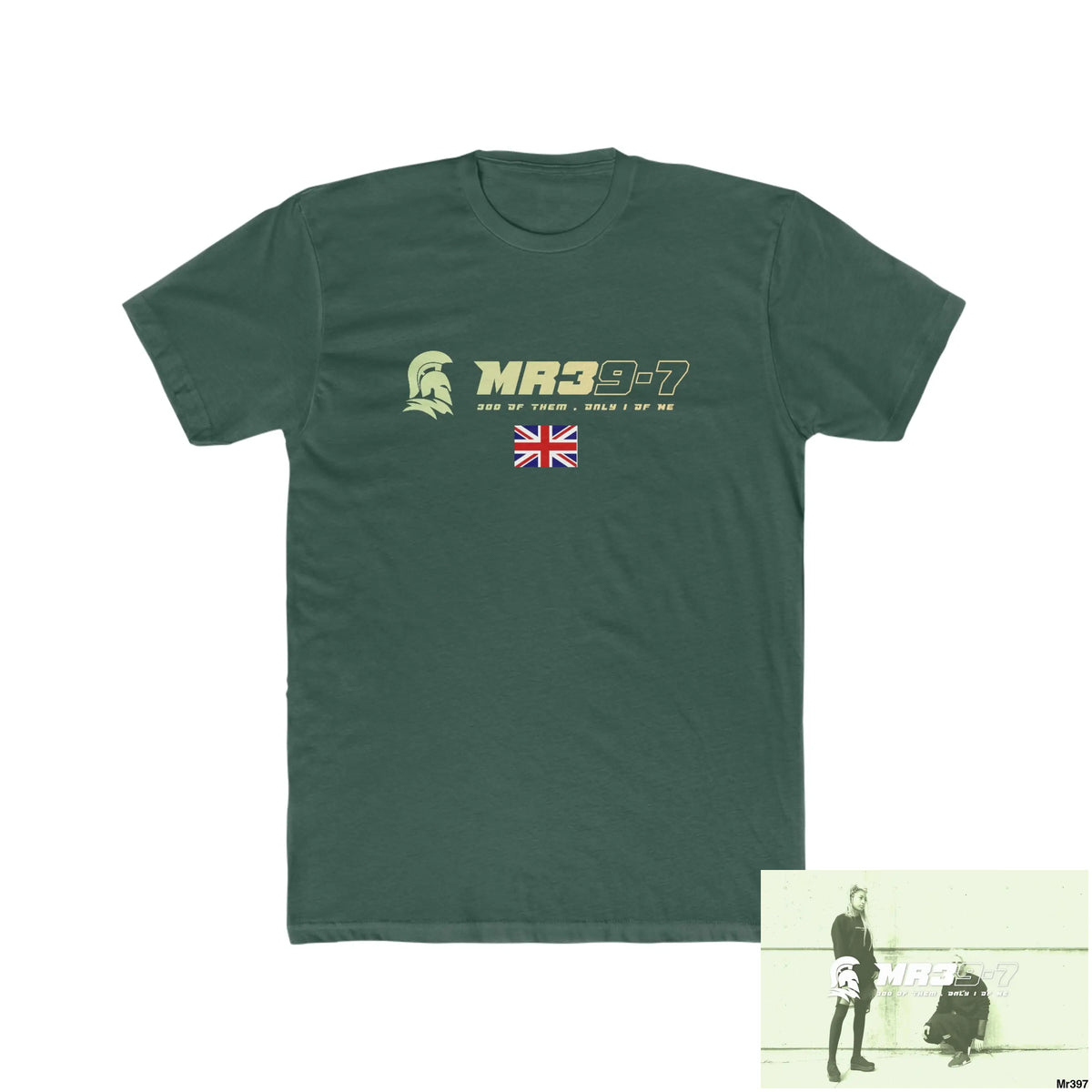 MR39 Kenya Men’s Cotton Crew Tee Solid Forest Green / S T-Shirt
