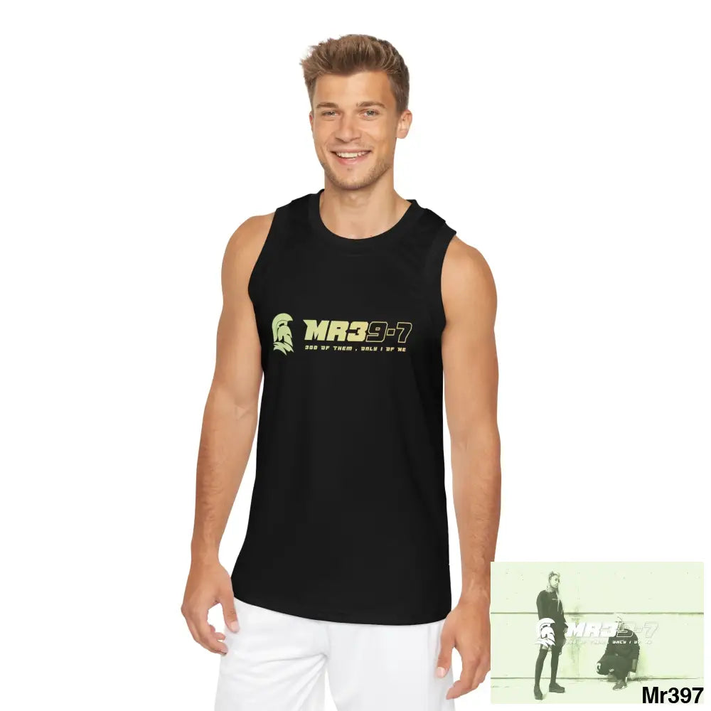 Mr39 Melting headphones Unisex Basketball Jersey (AOP) XS / Black rib All Over Prints