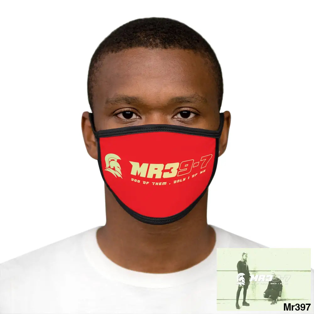 MR39 Mixed-Fabric Face Mask One size Accessories