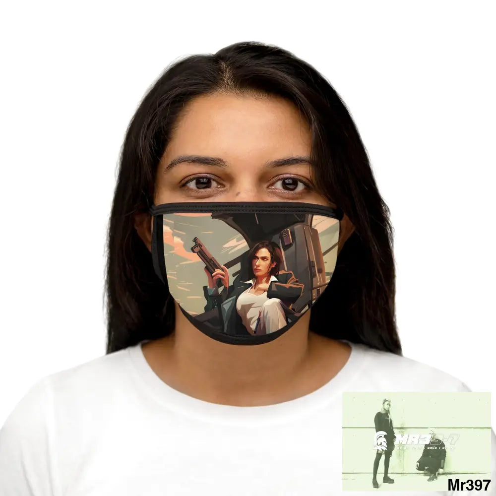 MR39 Mixed-Fabric Face Mask One size Accessories