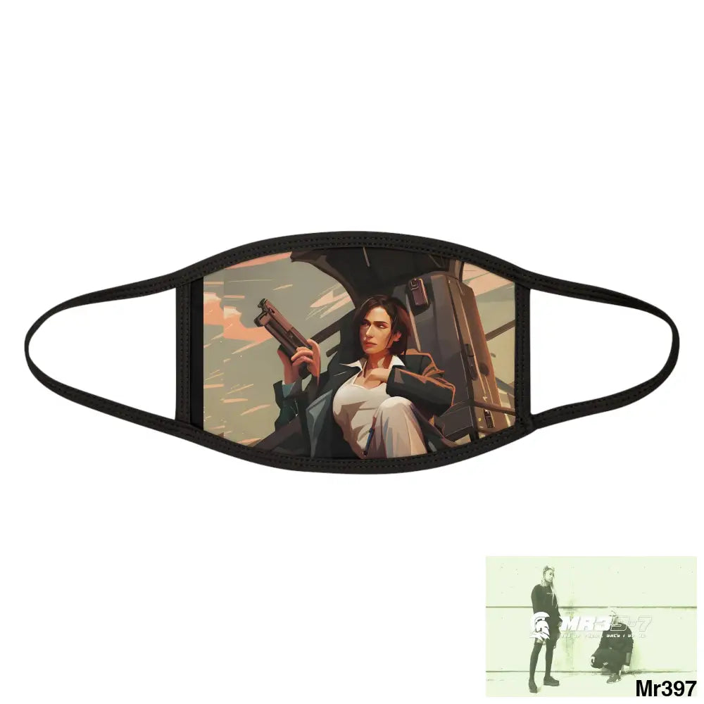 MR39 Mixed-Fabric Face Mask One size Accessories