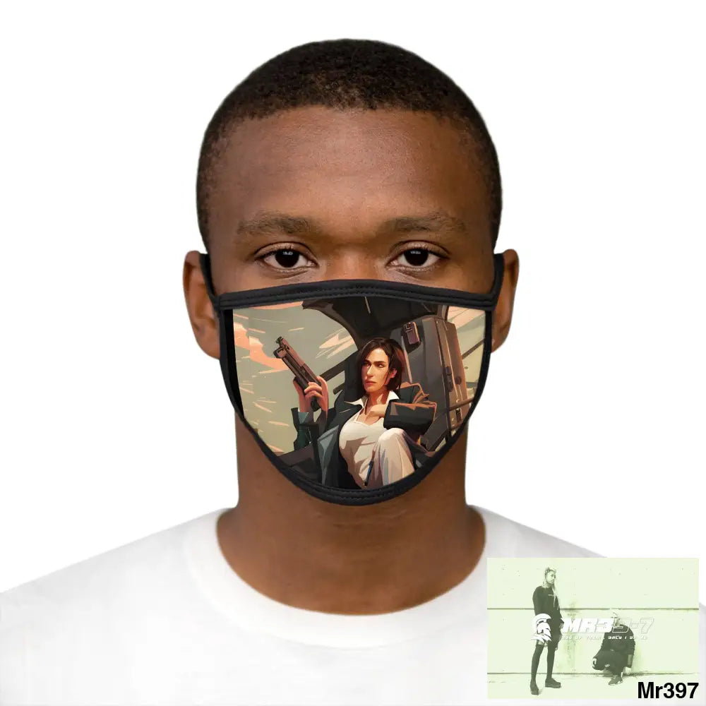 MR39 Mixed-Fabric Face Mask One size Accessories