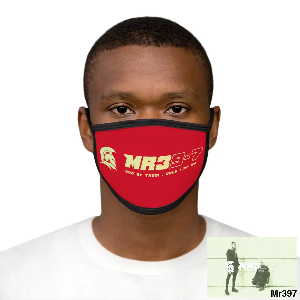 MR39 Mixed-Fabric Face Mask One size Accessories