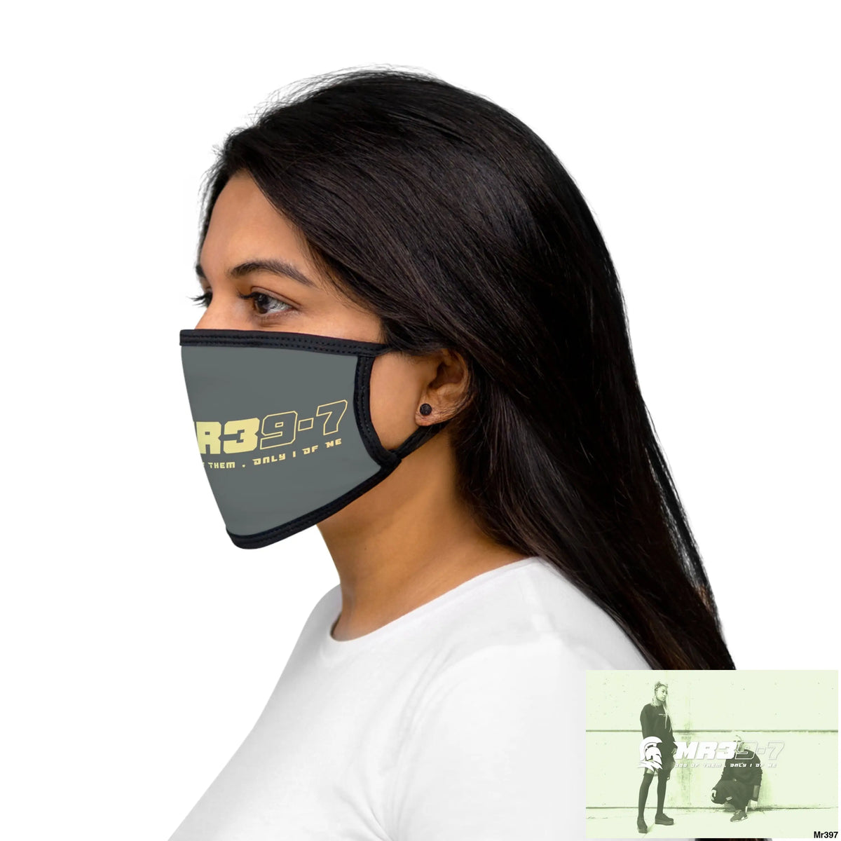 MR39 Mixed-Fabric Face Mask One size Accessories