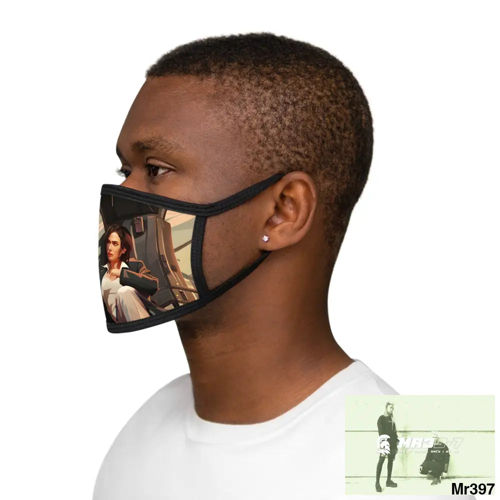 MR39 Mixed-Fabric Face Mask One size Accessories