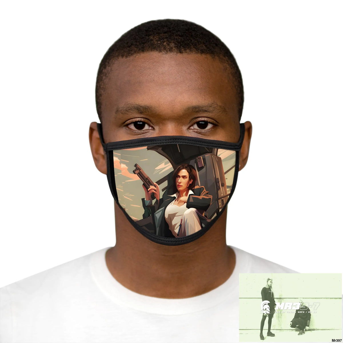 MR39 Mixed-Fabric Face Mask One size Accessories
