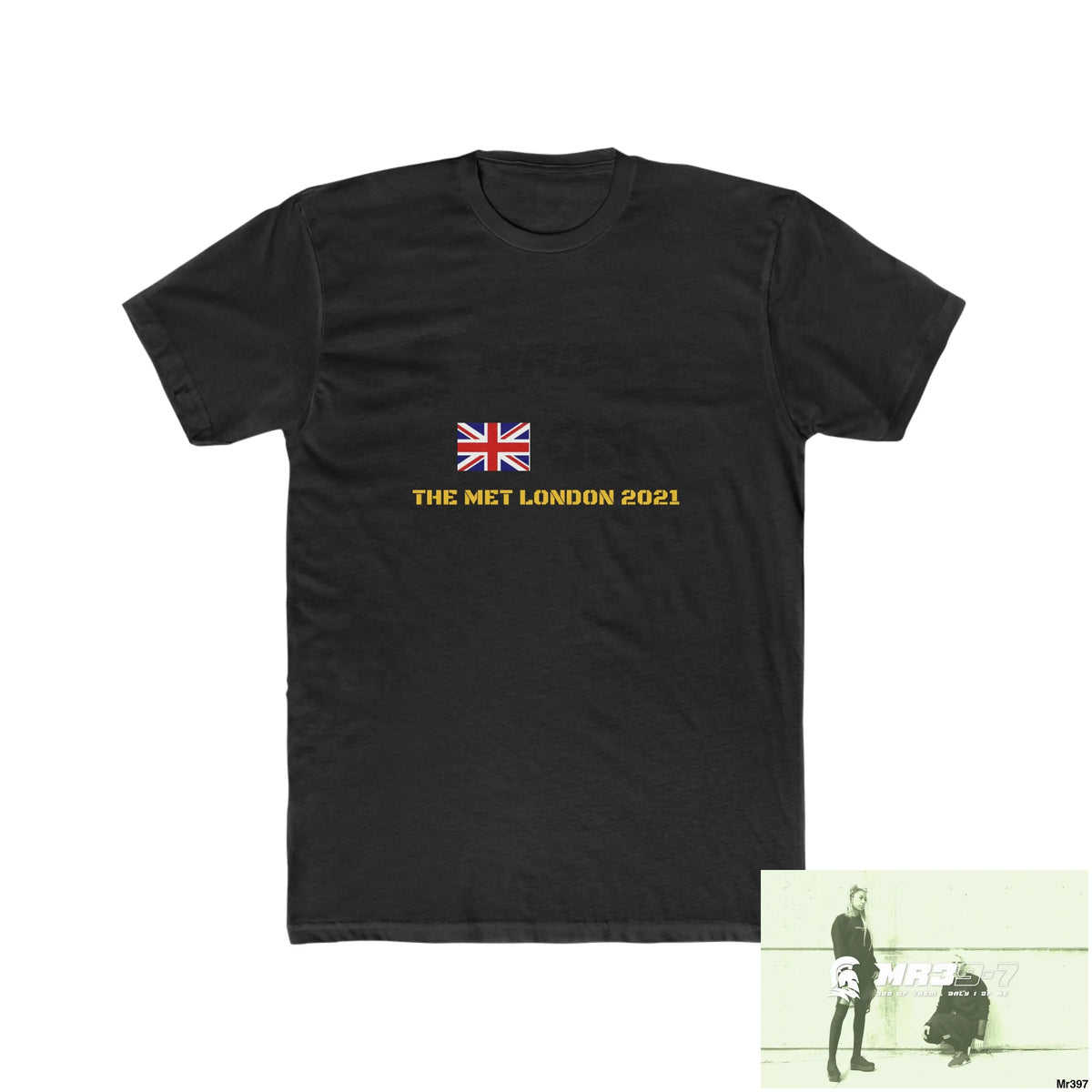 MR39 One flew over the Redwoods Centre & Fked off to London - Men’s Cotton Crew Tee Solid Black / XS T-Shirt